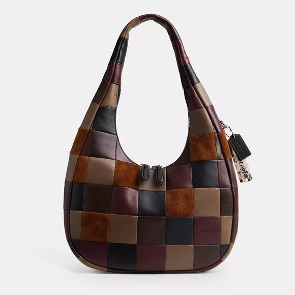 NWT Coachtopia Alter/Ego Crescent Shoulder Bag Upcrafted Suede and  Leather - Picture 1 of 11